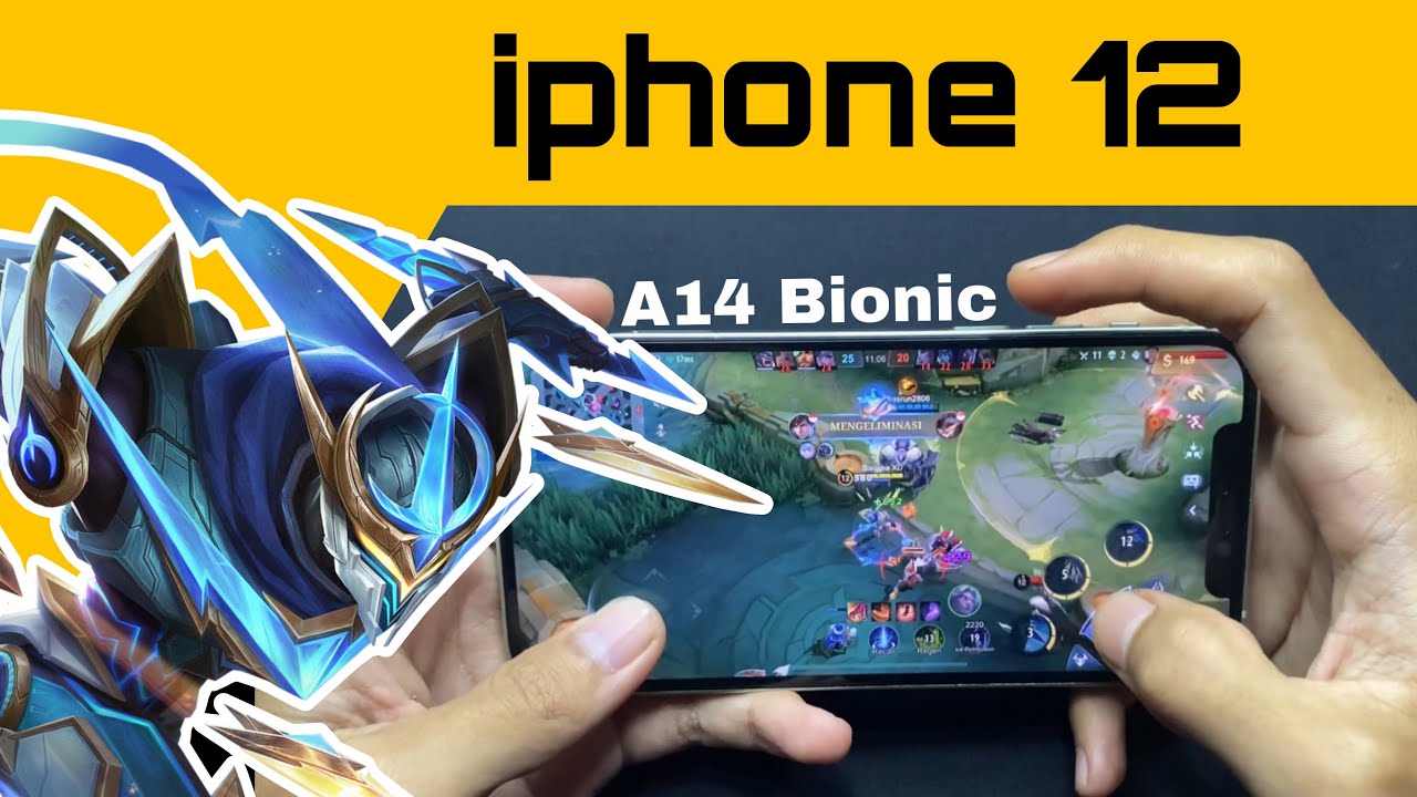 Power of A14 Bionic | iphone 12 Gameplay test mobile legends #2022