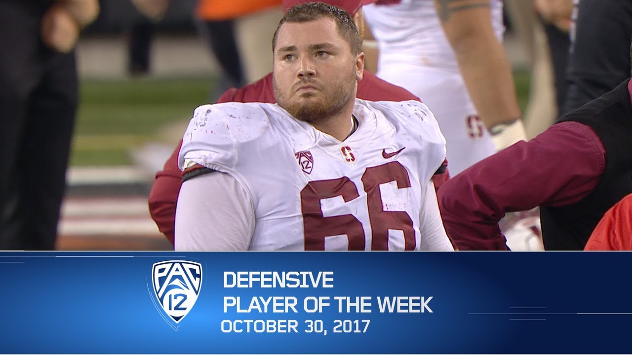 Stanford defensive tackle Harrison Phillips named Pac-12 football Defensive Player of the Week