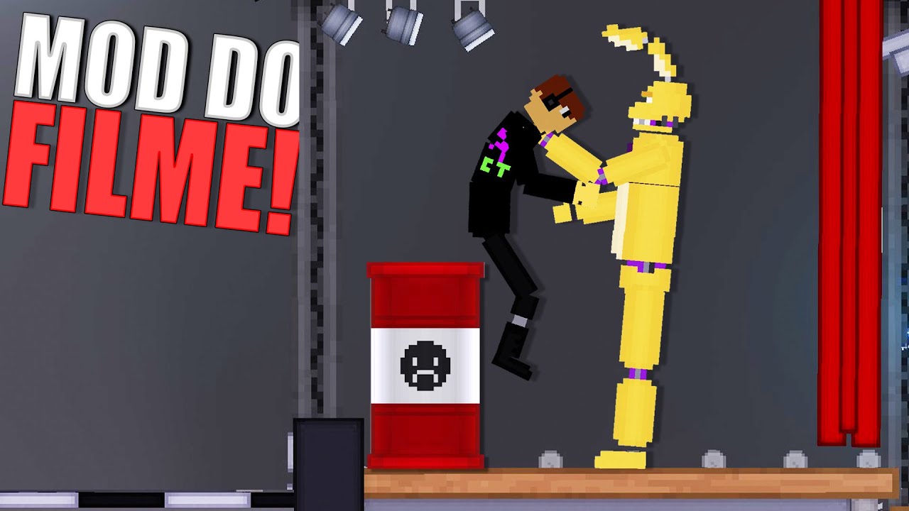 Pizzaria do FNAF o Filme no People Playground com Mods do Fnaf filme