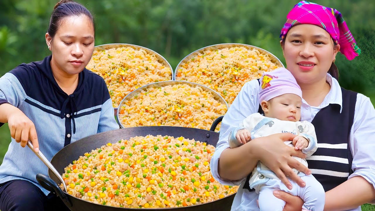 How to Make Mixed Fried Rice to Sell at the Market, Gardening | LTC - Free Bushcraft
