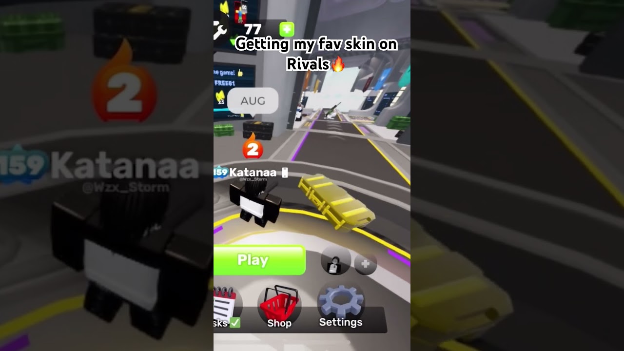 Opening An Skin Case 2, In Roblox Rivals, And getting my fav skin #roblox #rivals #gambler