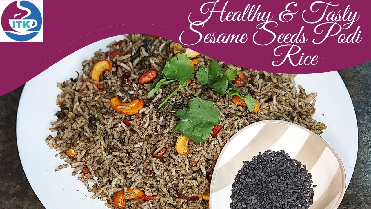 என் அம்மா கற்றுக்கொடுத்த எள்ளு சாதம்|Temple Style Ellu podi sadham|Black Sesame Seeds Rice Recipe