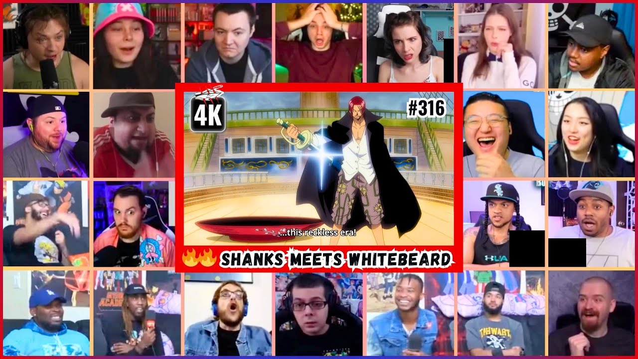 🔥🔥30+ Reactors SHANKS MEETS WHITEBEARD Mega Reaction Mashup - One Piece Episode 316 Reaction Mashup