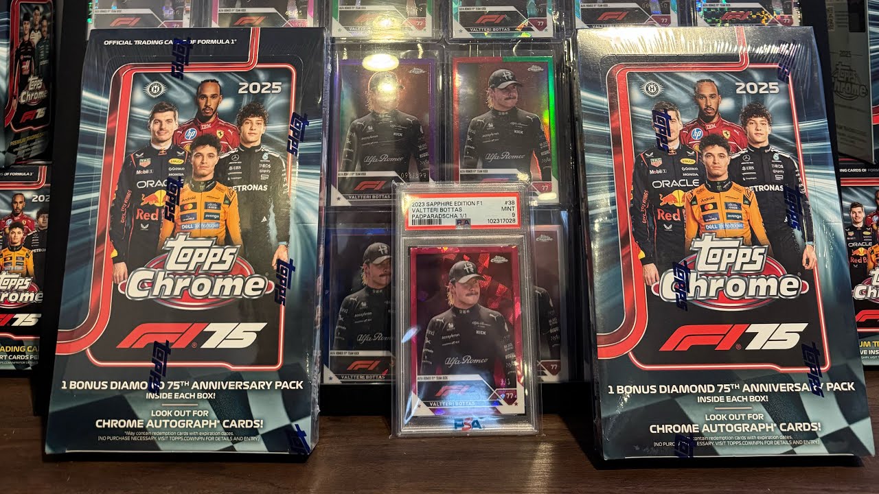 2025 Topps F1 Chrome - 2 Hobby Box Opening and First Looks!