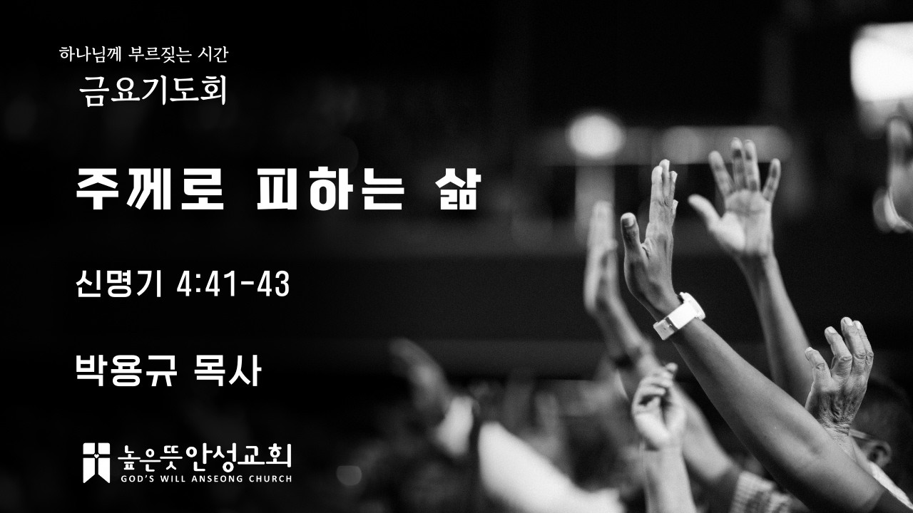 높은뜻안성교회 2026년 2월 20일 금요기도회