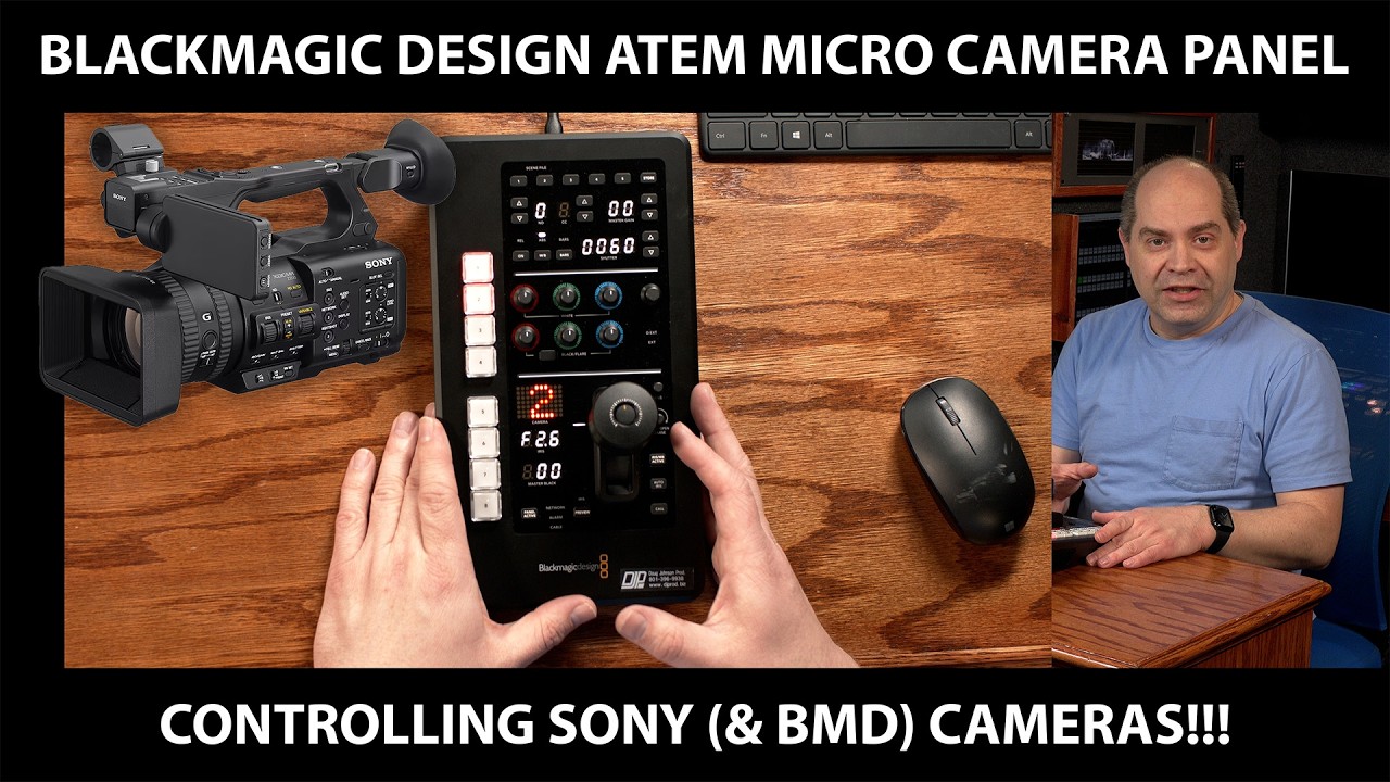 Blackmagic Micro Camera Panel Controlling Sony Cameras !!!