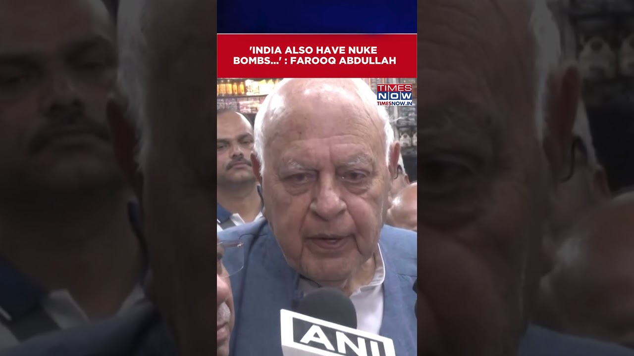 Farooq Abdullah Reacts On Pakistan's Nuclear Threat | 'We Have Nuclear Weapons Too...' | #shorts