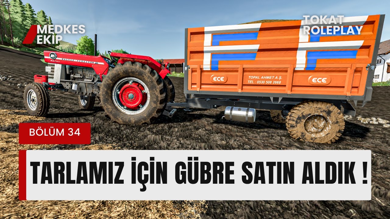 MASSEY FERGUSON 165 İLE TARLAMIZA GÜBRE GETİRDİM FARMİNG SİMULATÖR 22 | BÖLÜM 34