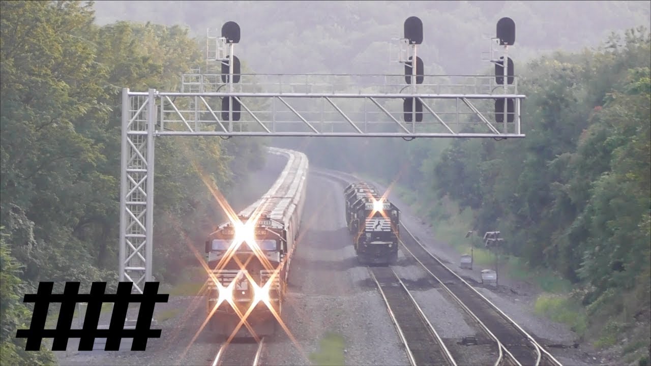 NS CP Altoona at 24 1/2 Street with Norfolk Southern Trains and Helper Engines in Altoona, PA