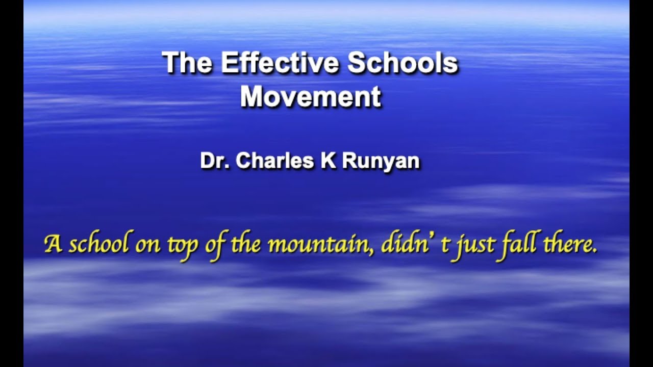 Effective Schools Movement