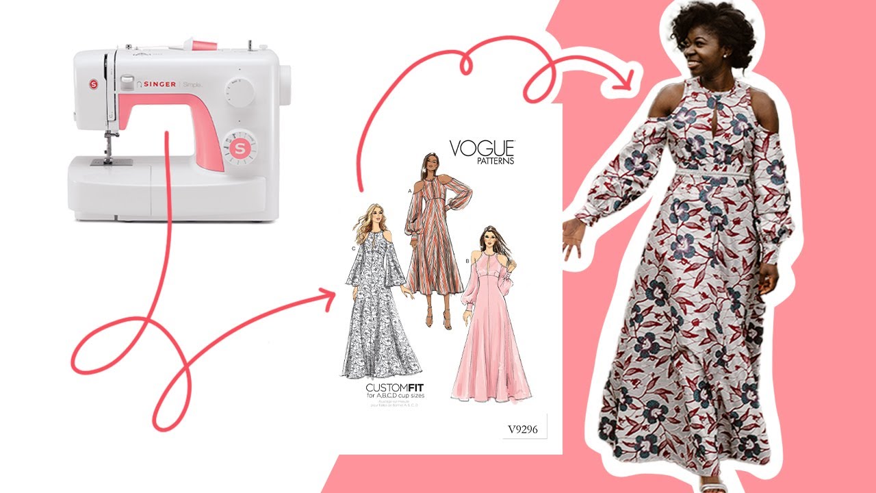She made her wedding dress on a $100 sewing machine!