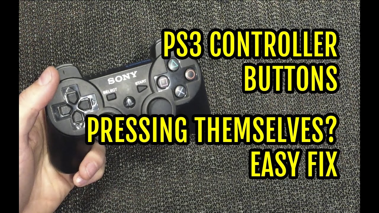 PS3 controller buttons pressing themselves fix - YouTube