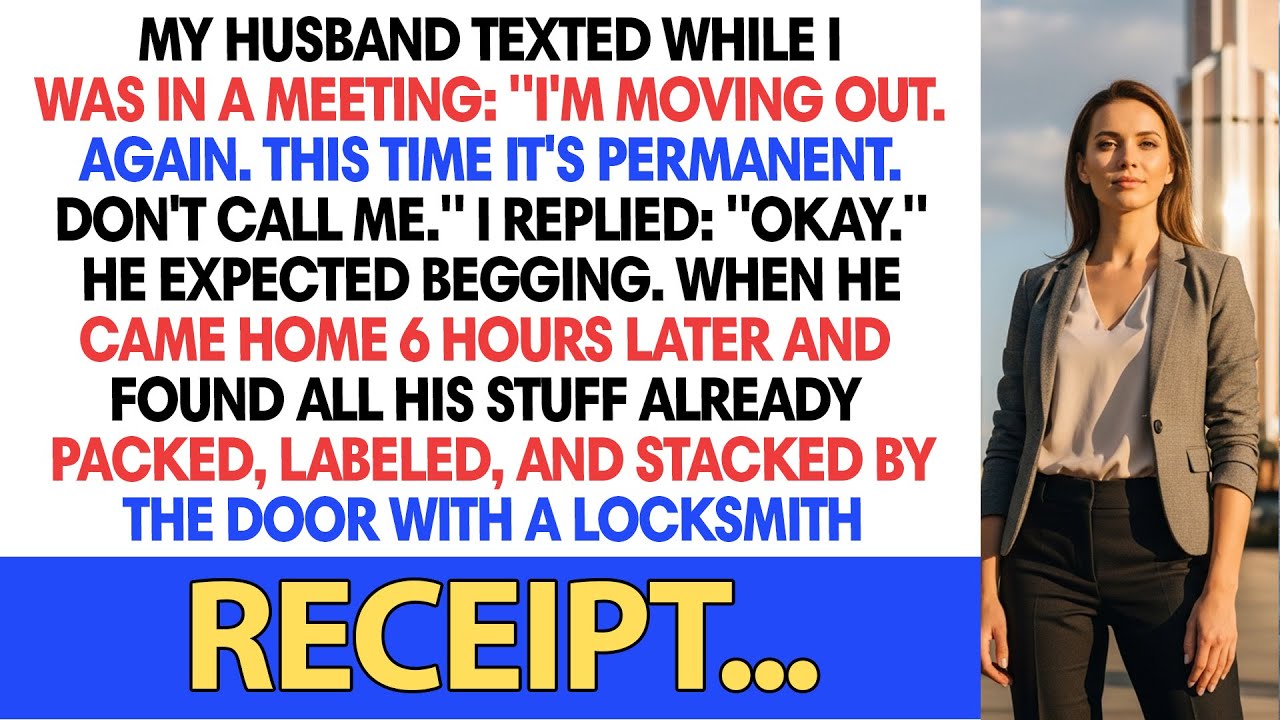My Husband Texted While I Was In A Meeting: "I'm Moving Out. Again. This Time It's PERMANENT. Don't