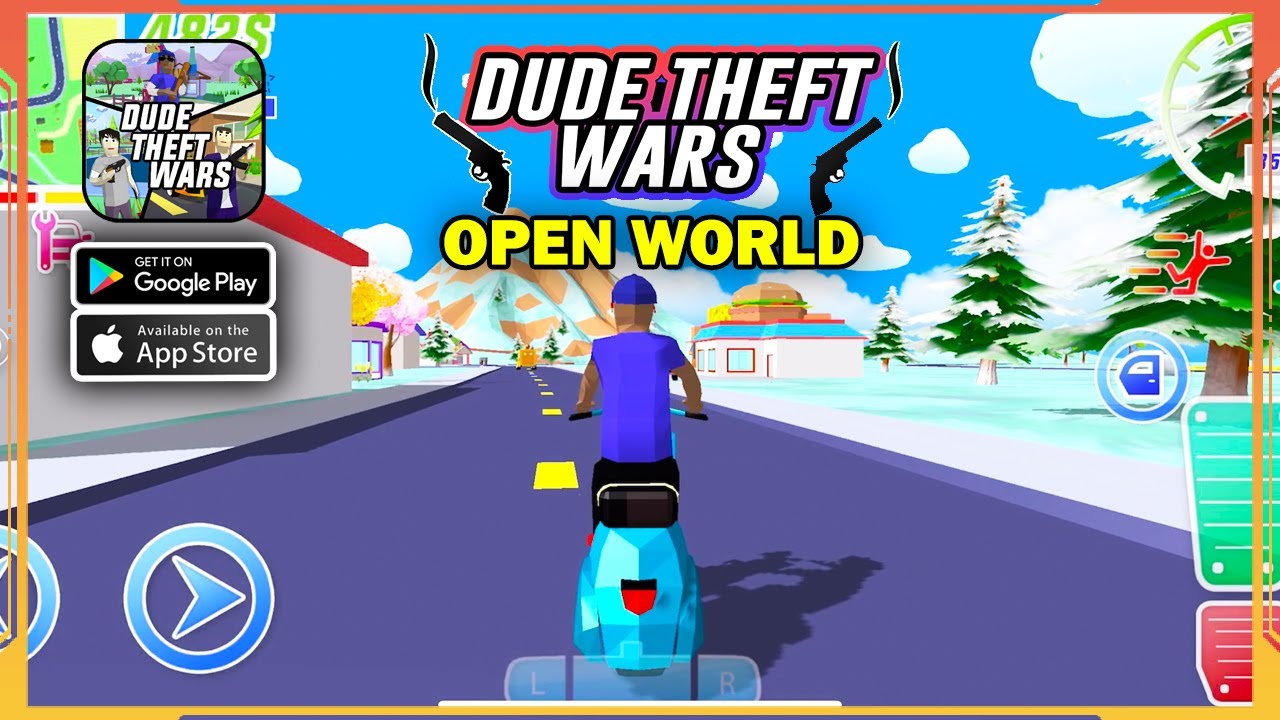 Dude Theft Wars FPS Open World 2022 Gameplay (Android, iOS)