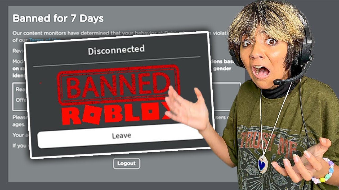 WE GOT BANNED AGAIN IN ROBLOX