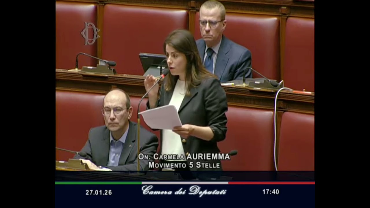Carmela Auriemma   M5S Camera   Dichiarazione di voto in Aula 27/01/2026