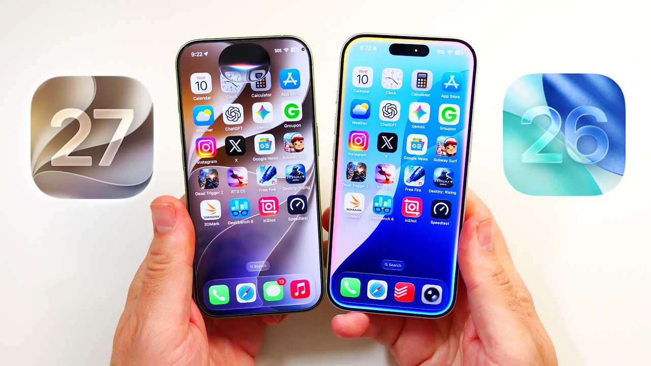 iOS 27 vs iOS 26 Speed Test