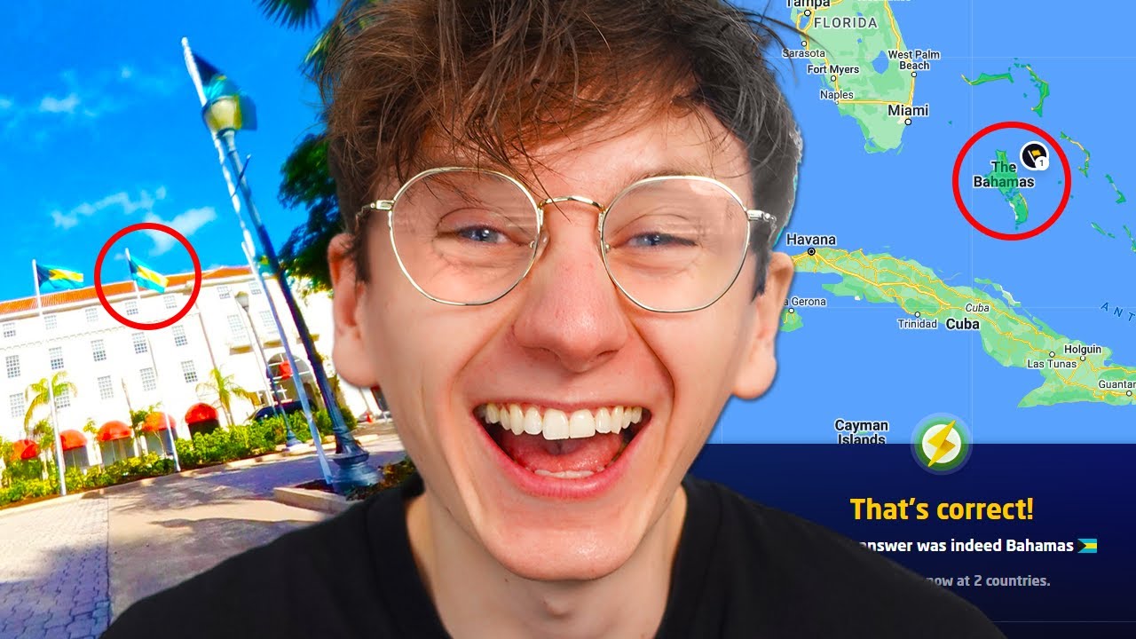 Playing Geoguessr Flags of the World STREAKS