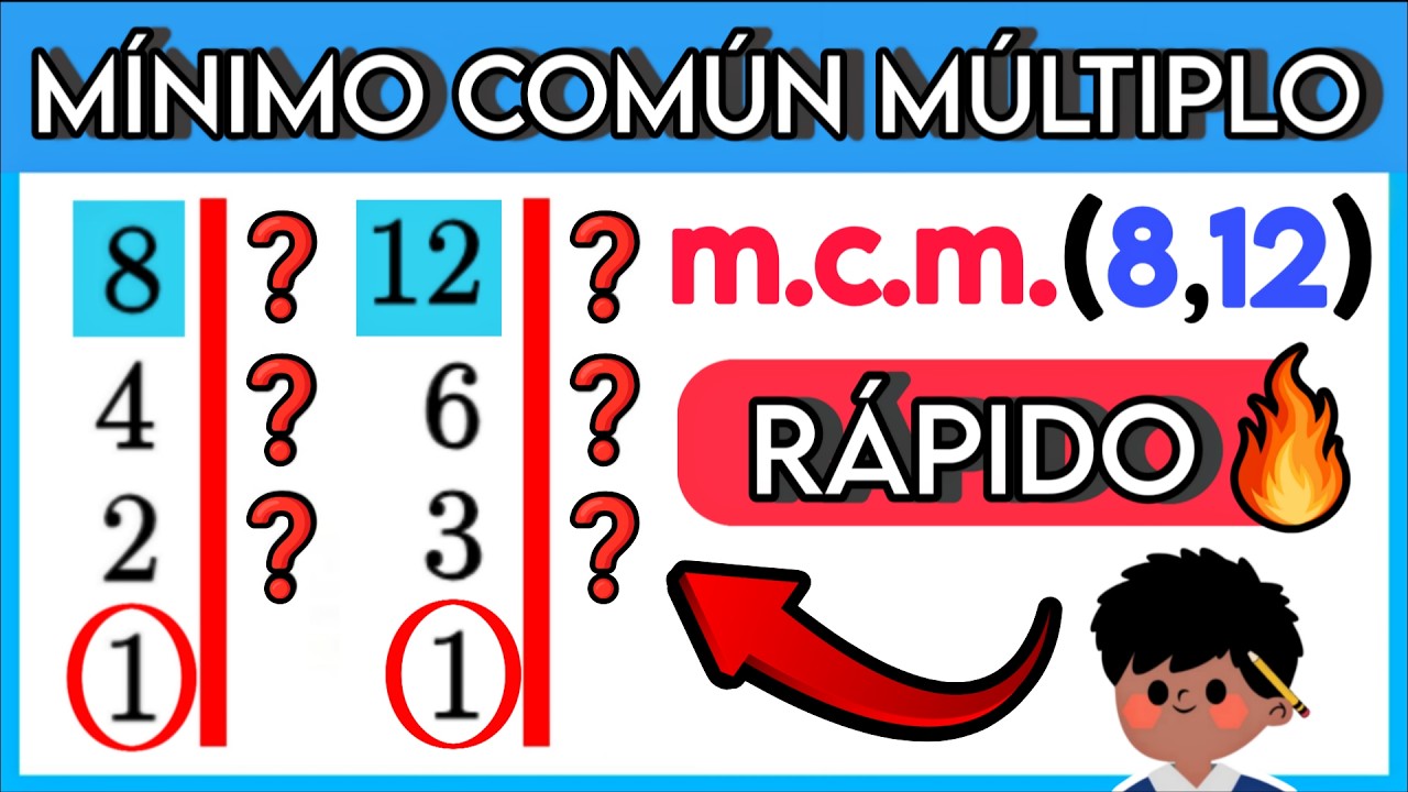 ▶️ MÍNIMO COMÚN MÚLTIPLO de 2 NÚMEROS [FÁCIL Y RÁPIDO] | Descomposición en Factores Primos 🚀