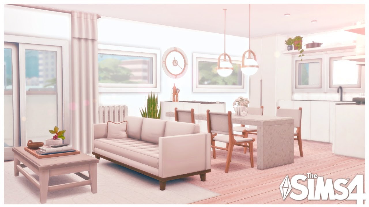 2 BEDROOM MODERN APARTMENT | SIMS 4 | Stop Motion Build |