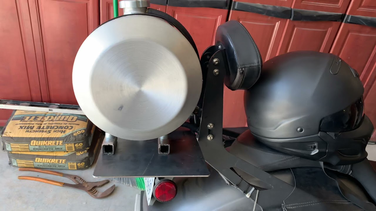 Auxiliary motorcycle fuel tank