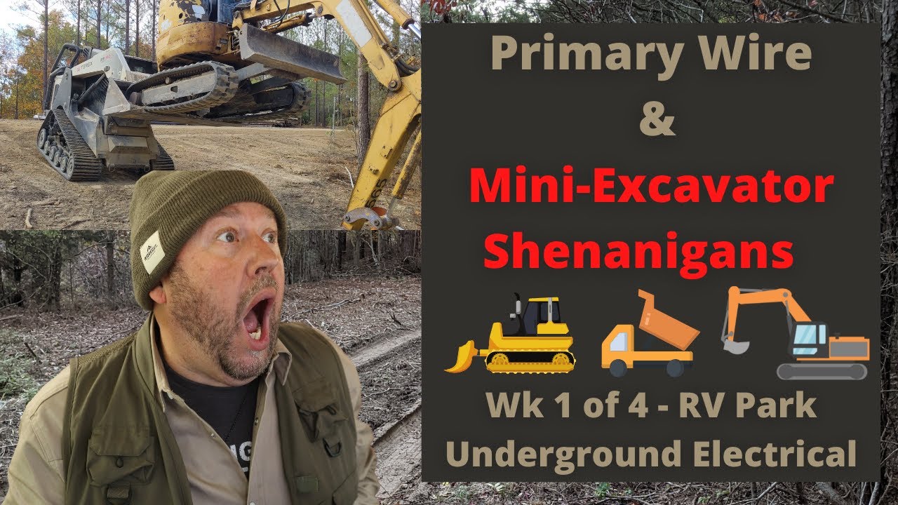 Unlock the Secrets of RV Park Electricity! Ep 1 of 4 | Mini Excavator Takes Flight