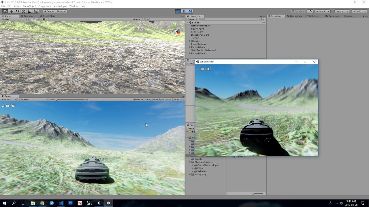 [Unity] Online Racing Game Test