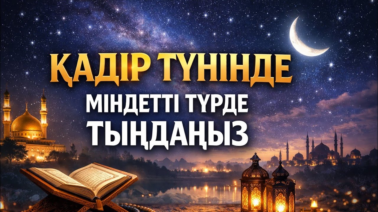 Қадір түнінде тыңдауыңыз керек