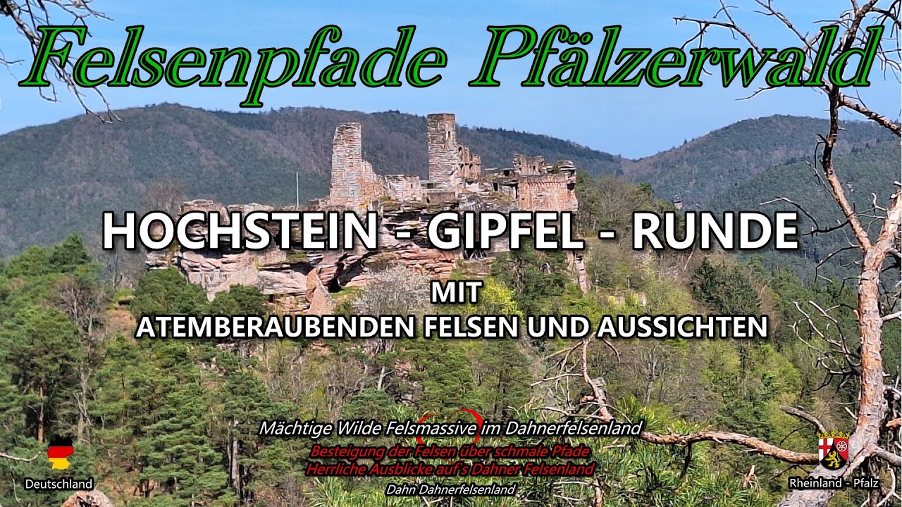 Spektakulärer Felsenpfad zu den schönsten Aussichtsfelsen im Dahnerfelsenland | Dahn | DE