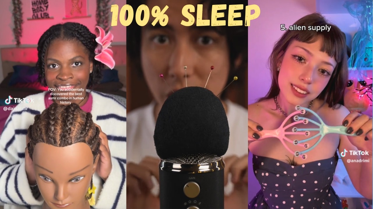ASMR for Deep Sleep 38 Minutes of Viral TikTok Triggers (Soft Whispers, Brushes & Gentle Tapping)