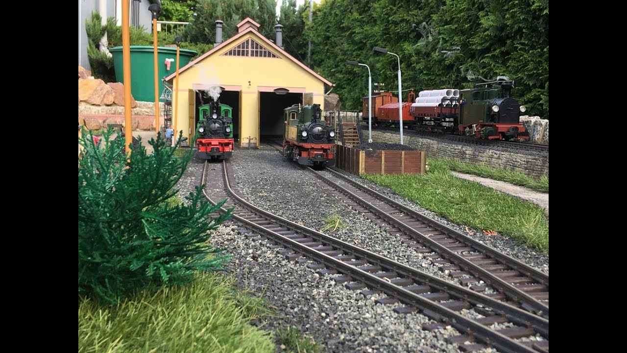 BW Gartenbahn - Sächsische IV K am Lokschuppen - LGB PiKO