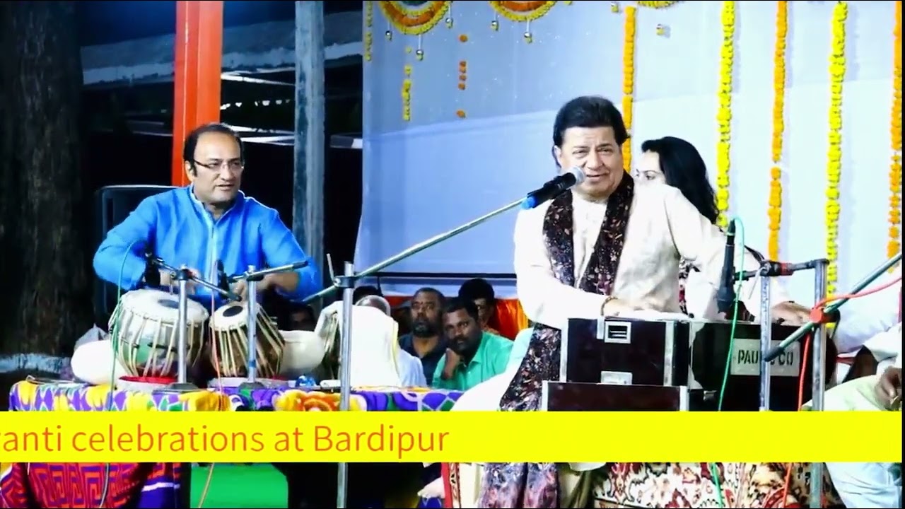 Anup Jalota Live performance at Sri Dattagiri Maharaj Ashram Bardipur | Rang de chunariya