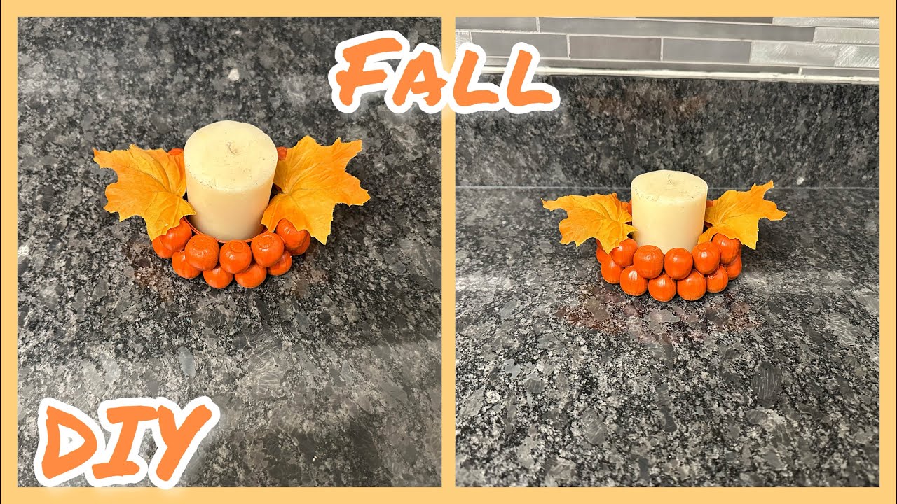 DIY porta vela para oto&ntilde;o 🍁/ DIY for fall 