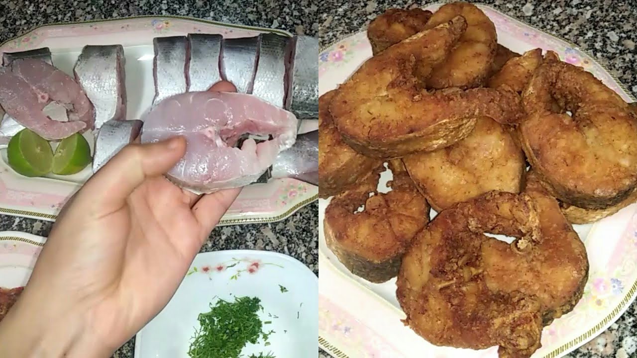 طريقه سمك البركودا المقلي بتتبيله جميله