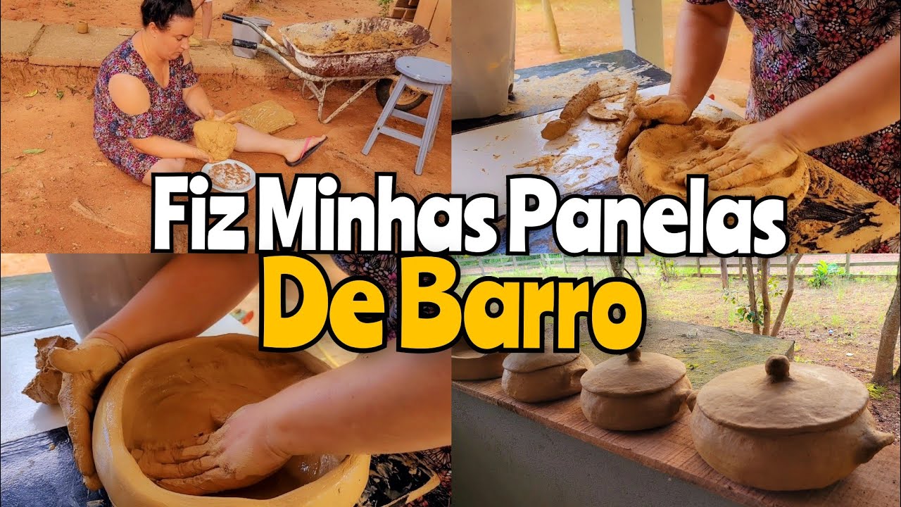 FIZ MINHAS PANELAS || TUDO DE BARRO!