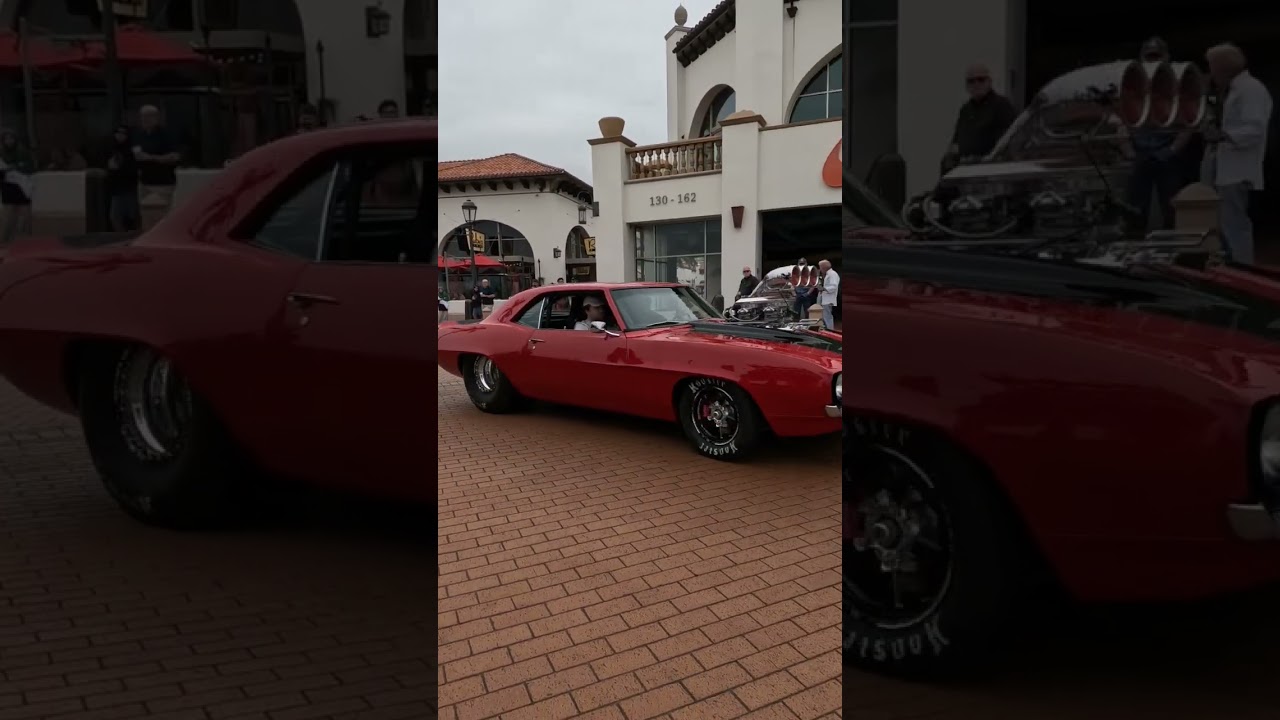 Angry Camaro surging into South OC Cars & Coffee #musclecar #camaro #supercharged #insane #loud