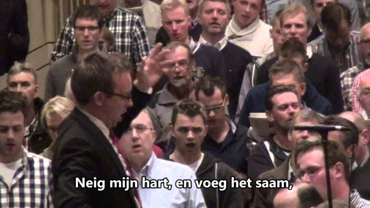 Psalm 86 vers 1, 6 en 7 (hele noten) Mannenzang Katwijk