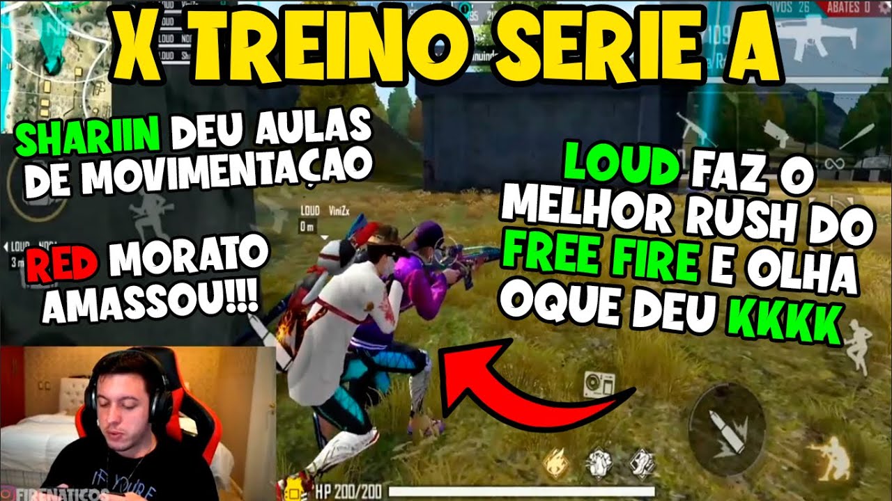 X TREINO COPA - SHARIIN FAZ MILAGRE - LOUD FEZ O MELHOR RUSH ? MORATO AMASSOU - CLIPS FREE FIRE
