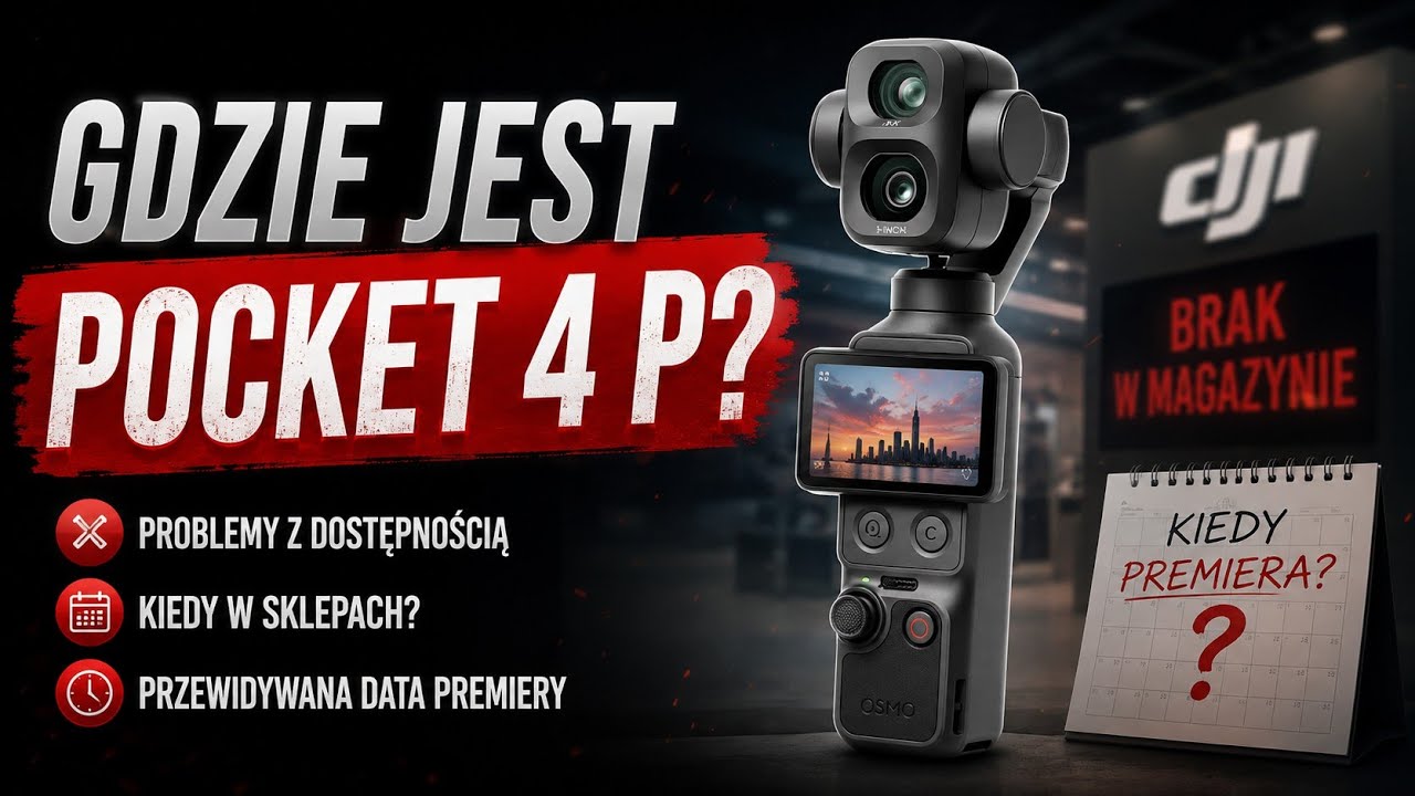 Kiedy premiera w Polsce? Problemy z dostępnością DJI Pocket 4 P