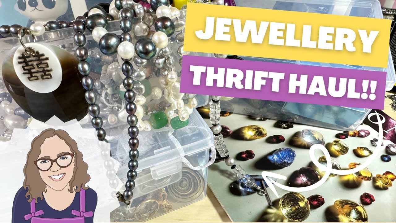 I Didn’t Expect This Many Pearls… Thrifted Jewellery Finds Haul!