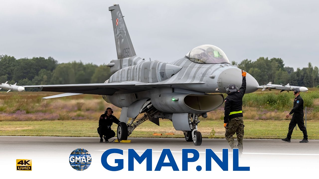 Polish F-16 recovery after mission