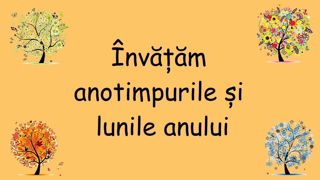 Invatam anotimpurile si lunile anului