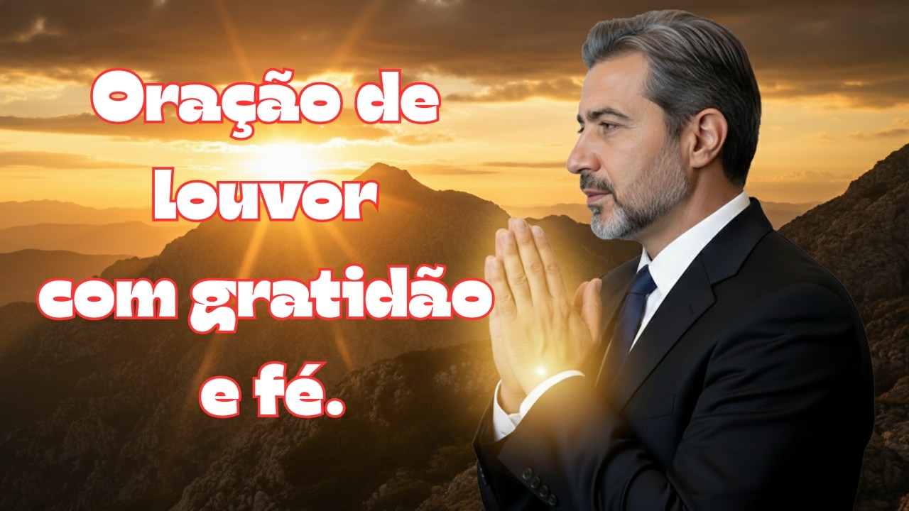 Oração de louvor com gratidão e fé.