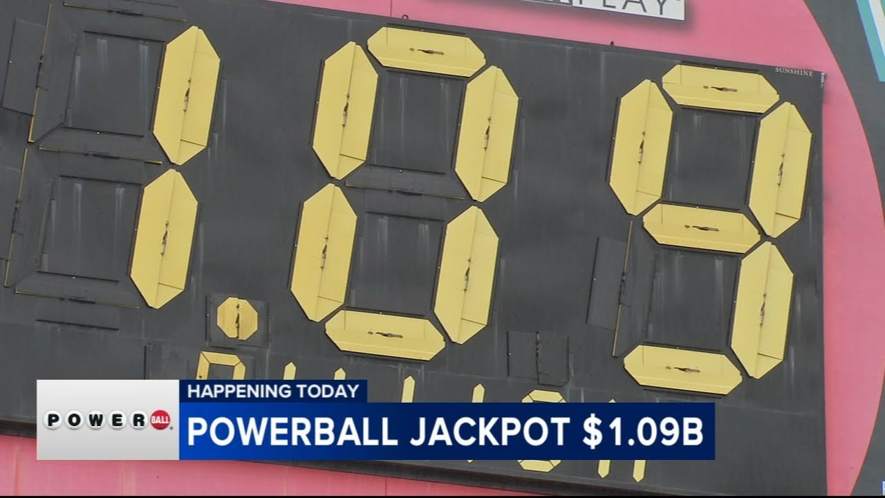 Powerball jackpot grows to $1.09B for Wednesday's lottery drawing