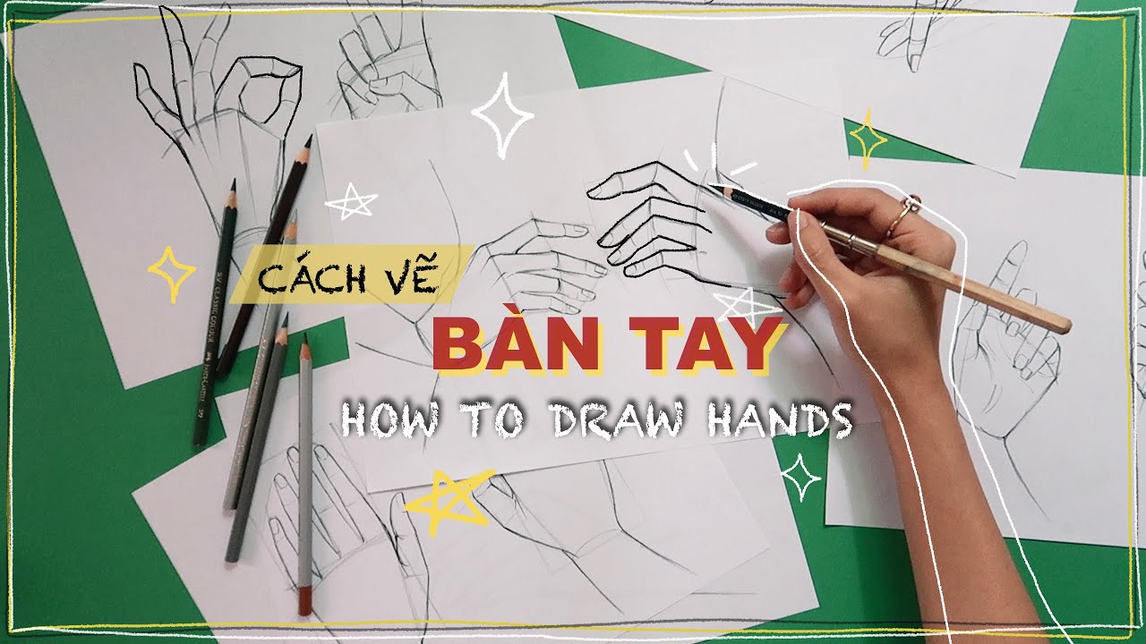 Cách vẽ bàn tay thời trang ✋🤚 | Kiquy Pham