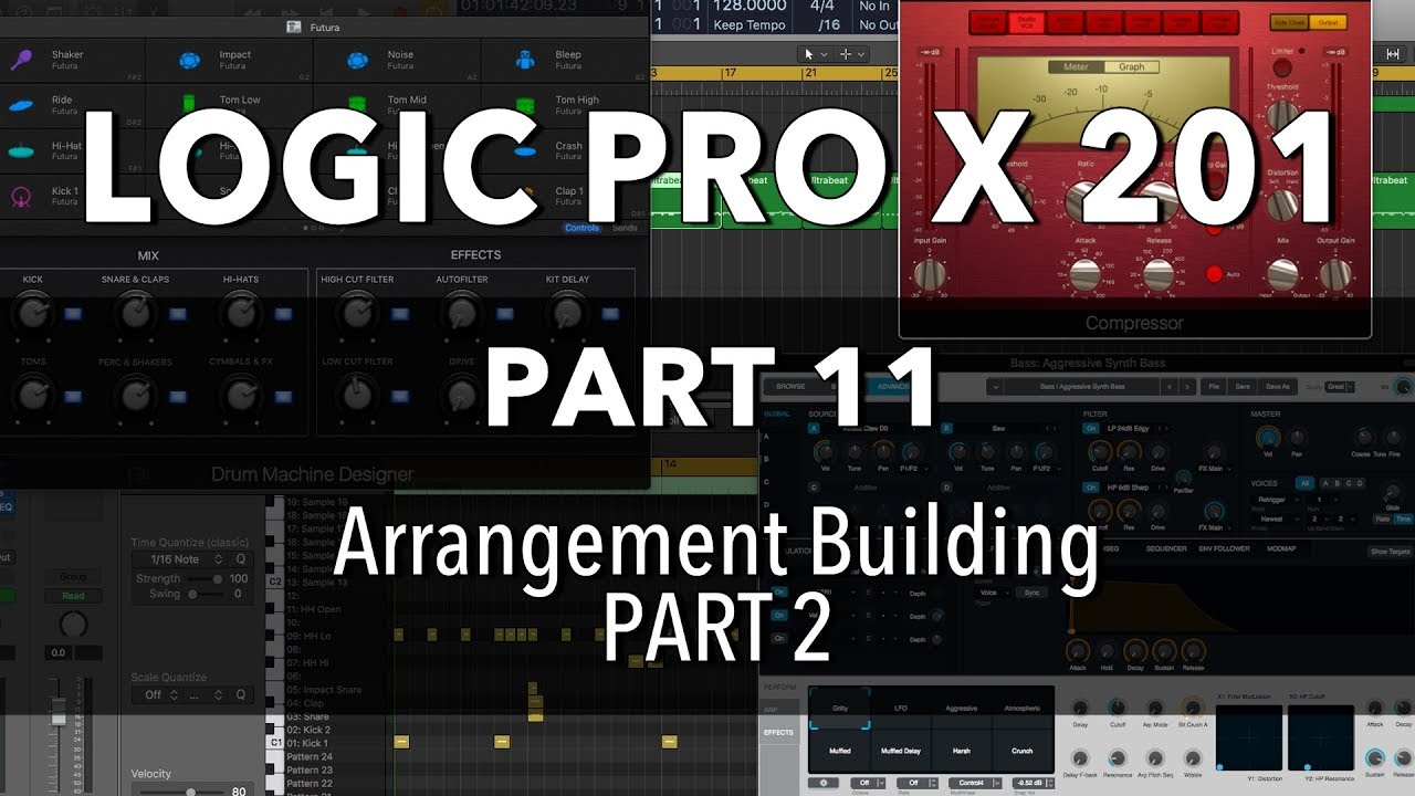 LOGIC PRO X 201 - #11 Arrangement Building (PART 2)