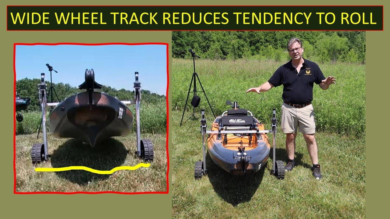 Retractable kayak wheels:  Wide Wheel Track:  6th of 7 distinct advantages