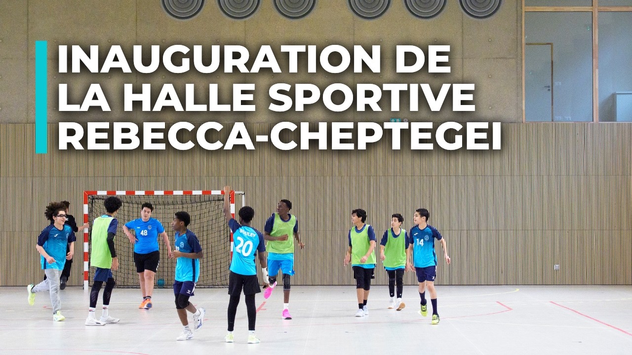 Inauguration de la halle sportive Rebecca-Cheptegei à Pantin