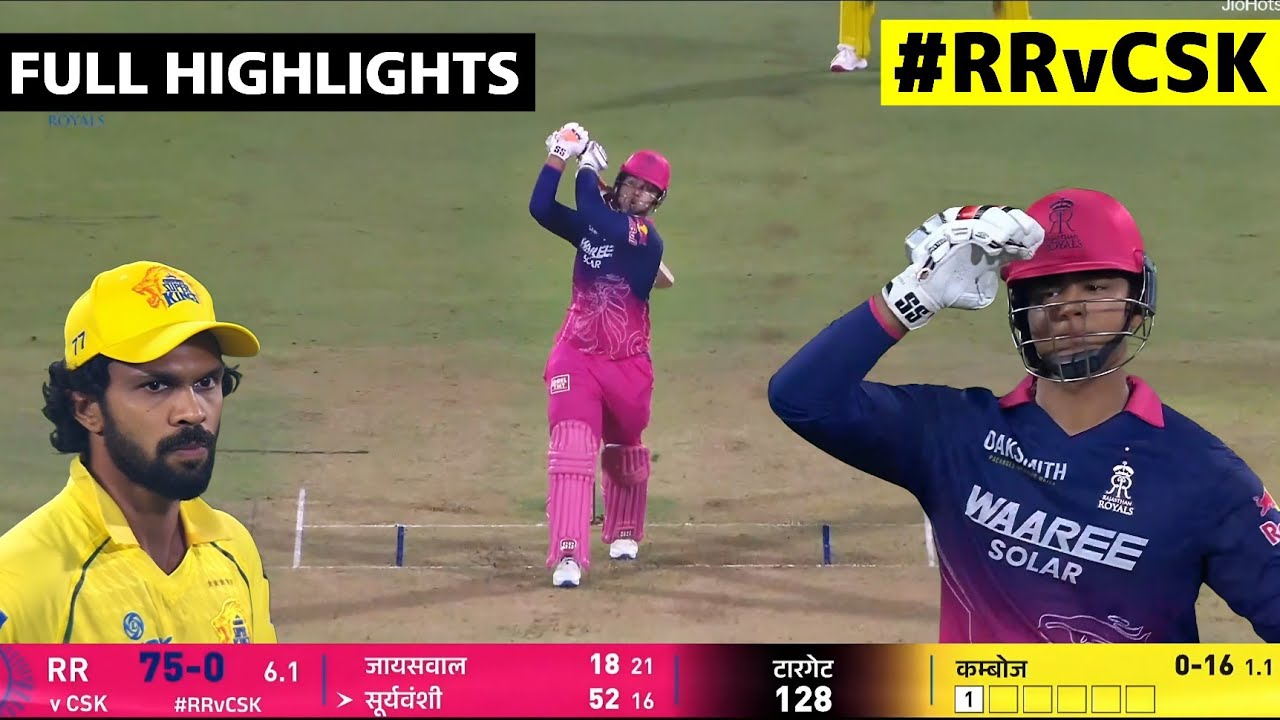 IPL 2026 CSK vs RR 3rd T20 Match Highlights &bull; Today Match Highlight &bull; Rajasthan vs Chennai IPL Match