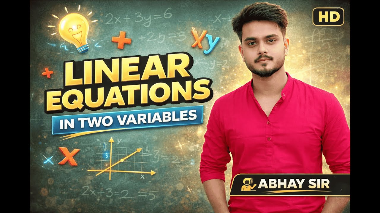 Linear Equations in Two Variables | Class 10 Maths by ABHAY SIR